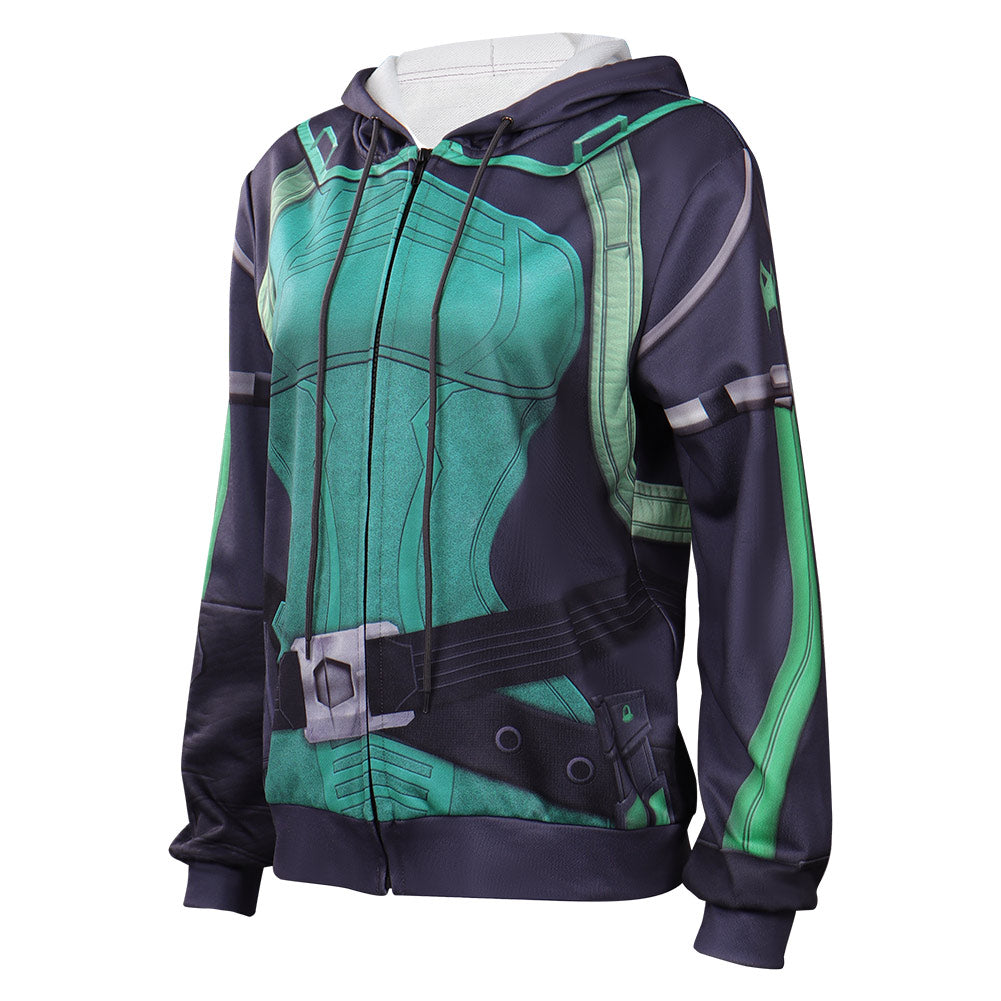 Valorant Viper Cosplay Costume Hoodie Coat Halloween Carnival Suit