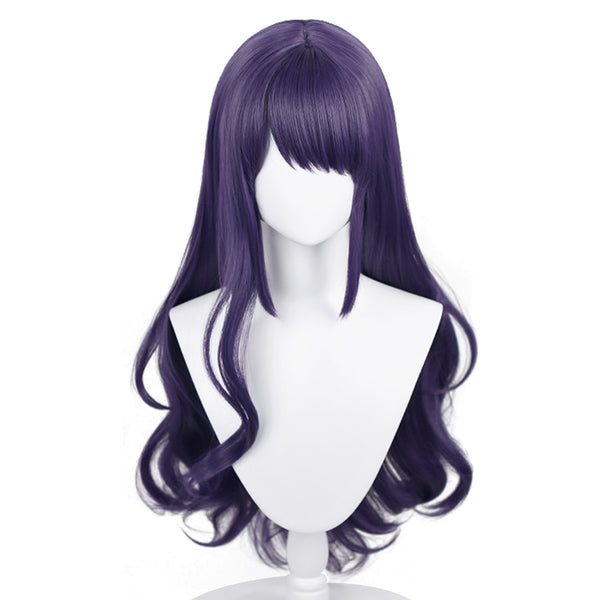 Gray And Purple Gradient Double Ponytail Croissant Cosplay Wig Modeling  Party Dress Up Wig 