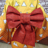 Demon Slayer Agatsuma Zenitsu Halloween Carnival Costume Cosplay Costume Kids Kimono Outfits