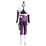 Arcane: League of Legends LoL Jinx Halloween Carnival Suit Cosplay Costume Uniform Outfits