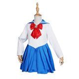 Sailor Moon Halloween Carnival Suit Cosplay Costume Kids Girls Blue Dress Outfits