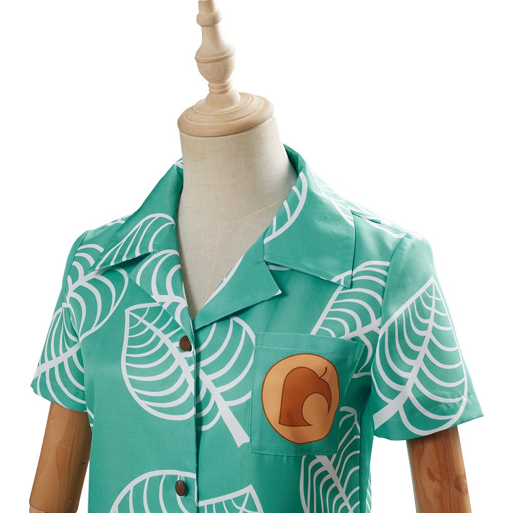 Adult Animal Crossing Timmy & Tommy Cosplay Costume Short Sleeve Shirts Top