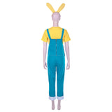 Animal Crossing: New Horizons-Zipper T. Bunny Halloween Carnival Costume Cosplay Costume Men T-shirt Overalls Outfits