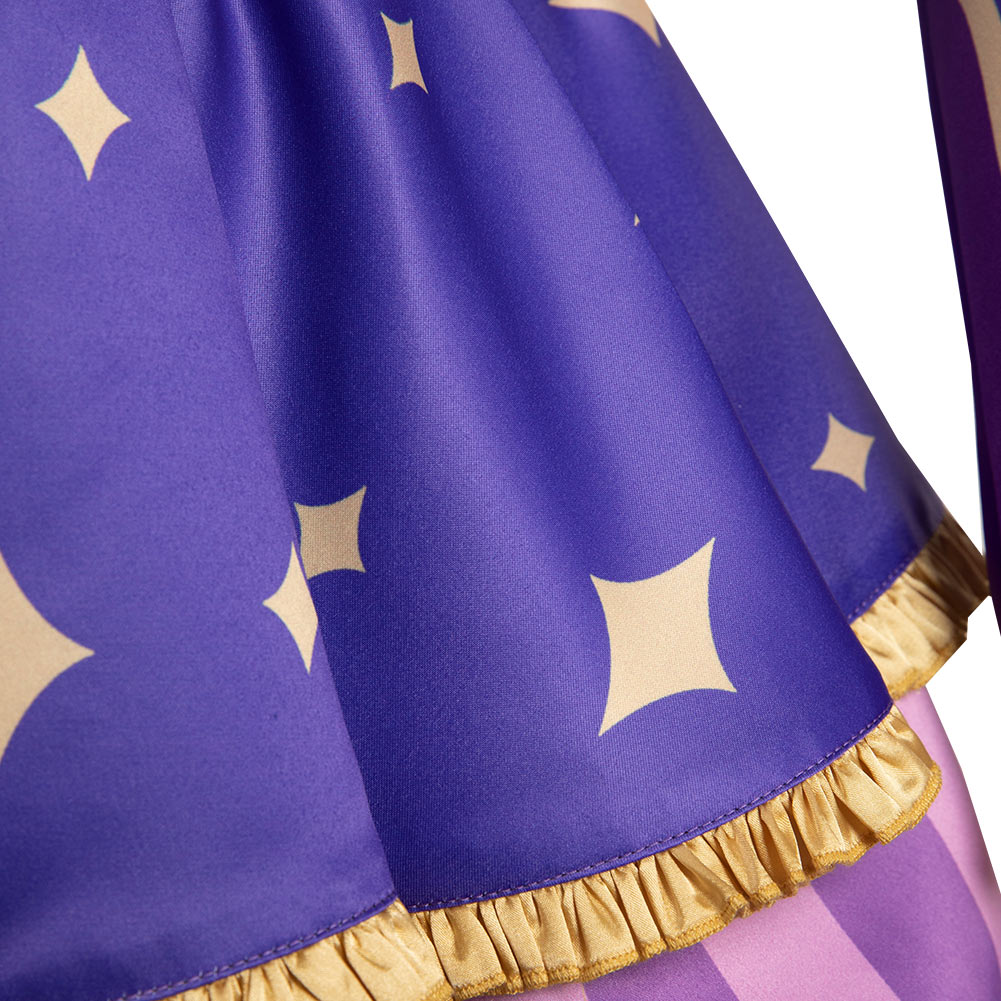 Genshin Impact Mona Alice in Wonderland Cosplay Costume Cheshire Cat Dress Outfits Halloween Carnival Suit