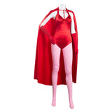 Wanda Vision Scarlet Witch Wanda Maximoff Halloween Carnival Suit Cosplay Costume Women Jumpsuit Outfits
