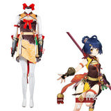 Genshin Impact Xiangling Halloween Carnival Suit Cosplay Costume Outfits