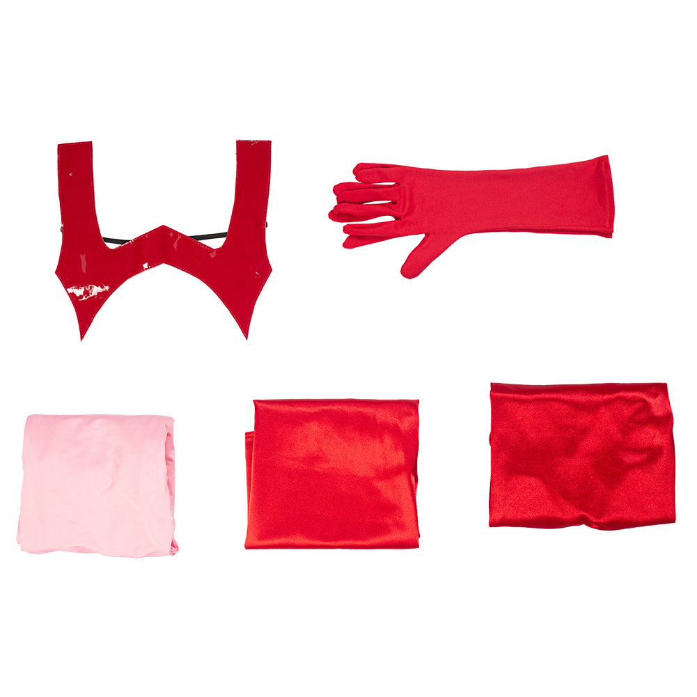 Wanda Vision Scarlet Witch Wanda Maximoff Halloween Carnival Suit Cosplay Costume Women Jumpsuit Outfits