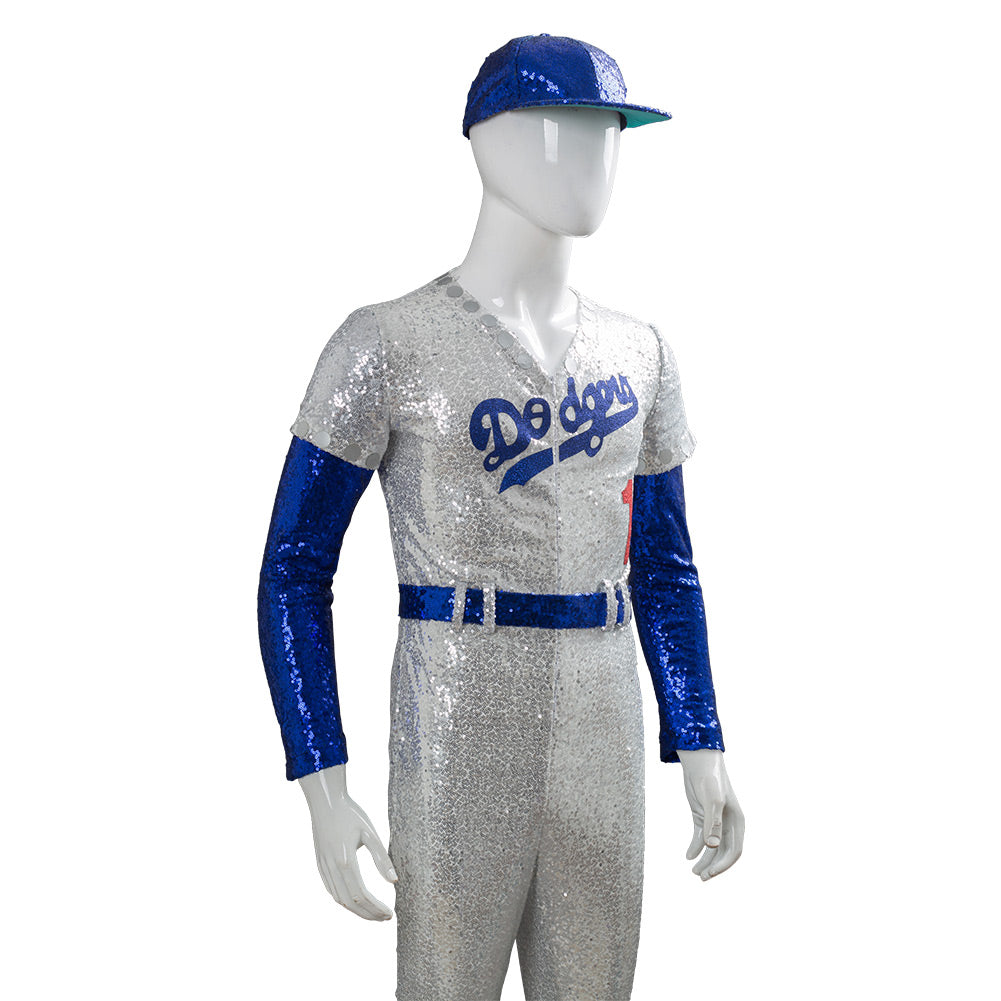 Rocketman Elton John Dodgers Baseball Uniform Cosplay Costume