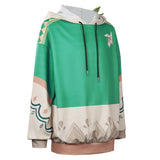Genshin Impact Venti Cosplay Costume Hoodie Coat Halloween Carnival Suit