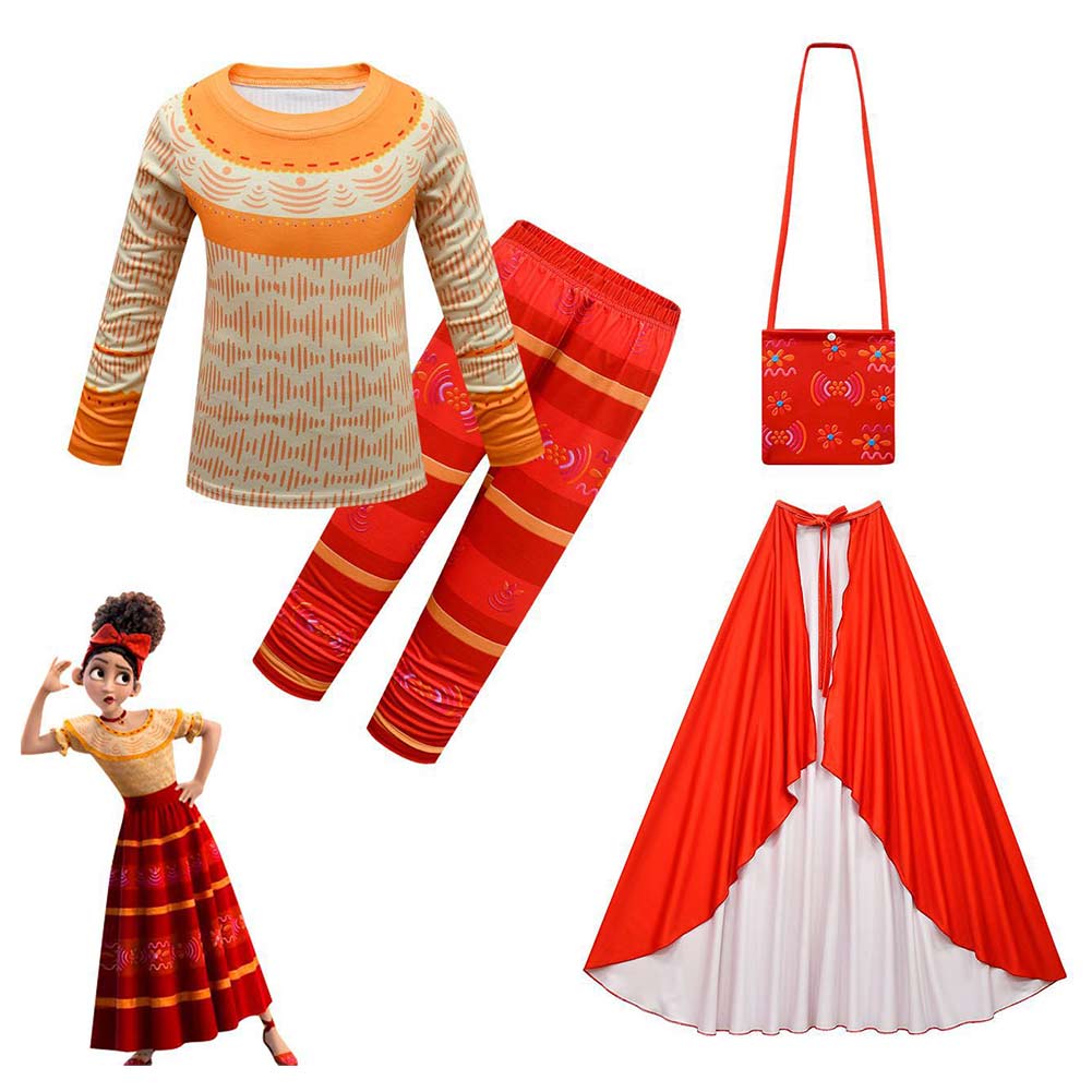 Encanto  Halloween Carnival Suit Cosplay Costume Kids Children T-shirt Bag Shorts Outfits