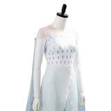 Frozen 2 Queen Ahtohallan Cave Elsa Snow Flake Dress Cosplay Costume