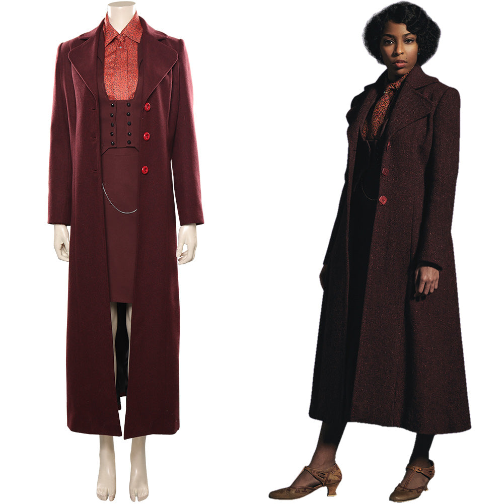 Fantastic Beasts: The Secrets of Dumbledore Eulalie Hicks Outfits Cosplay Costume Halloween Carnival Suit