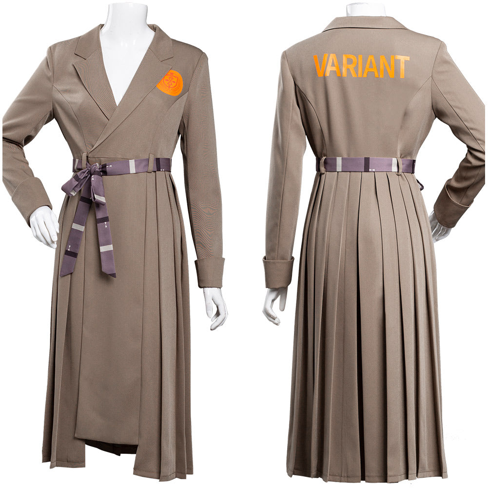 Loki TVA Time Variance Authority Halloween Carnival Suit Cosplay Costume Dress Outfits  Re-creation Design