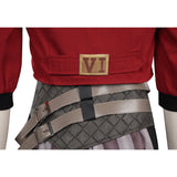Arcane: League of Legends TV Vi The Piltover Enforcer Women Red Set Cosplay Costume Outfits Halloween Carnival Suit