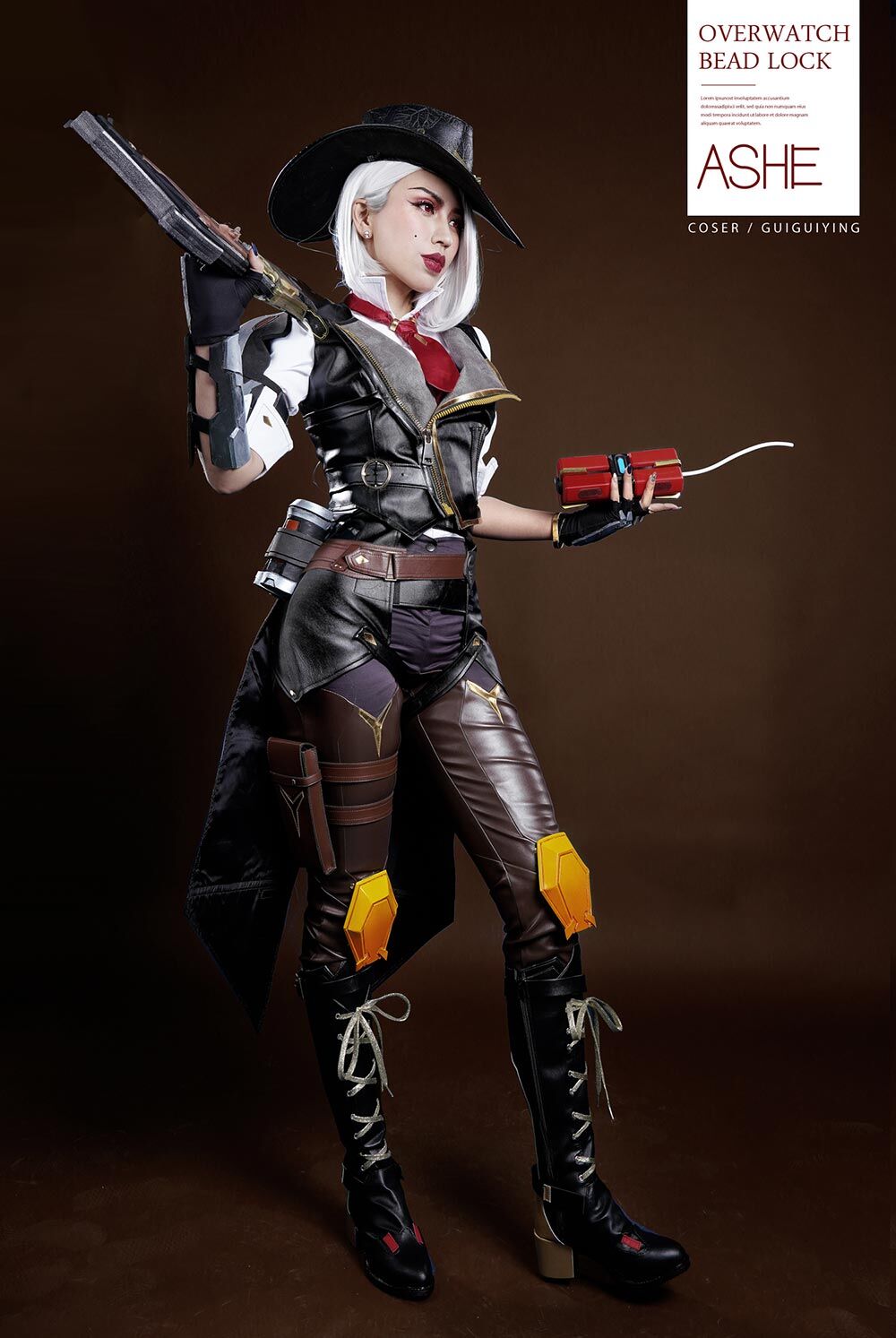 Overwatch Ashe Elizabeth Caledonia Outfit Cosplay Costume