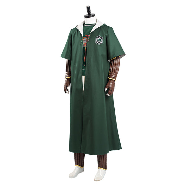 Harry Potter Slytherin Green Quidditch Halloween Carnival Suit Cosplay  Costume Magic Shool Uniform Outfits