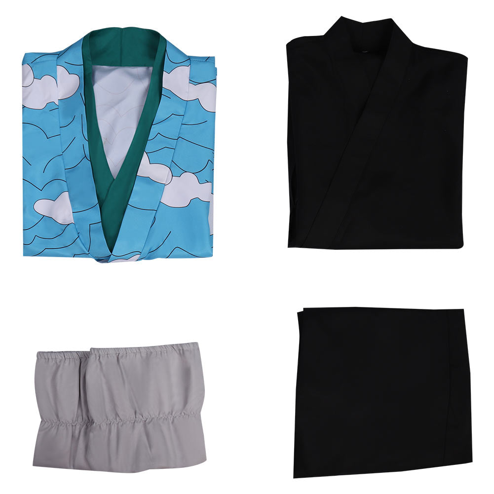 Demon Slayer Kimetsu no Yaiba : Hinokami Kepputan Urokodaki Sakonji Halloween Carnival Suit Cosplay Costume Outfits