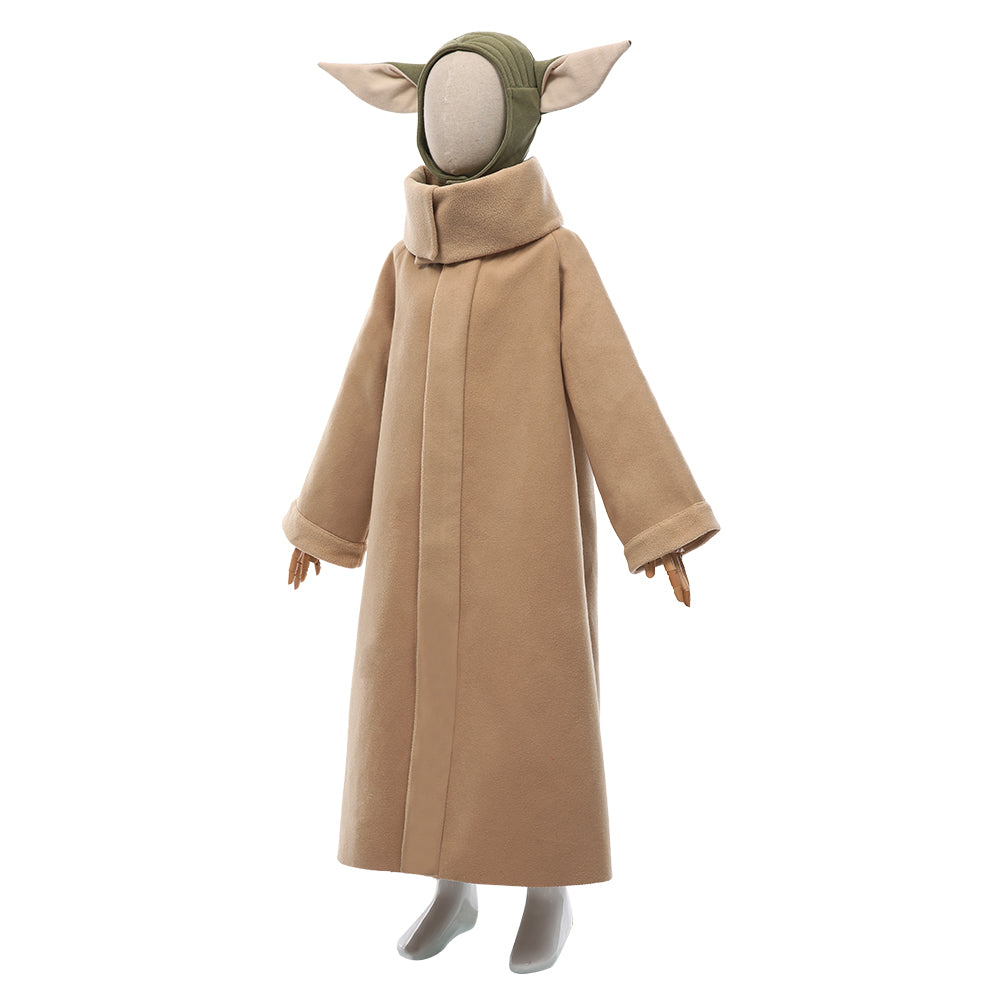 The Mando Season 2-Baby Yoda Grogu Halloween Carnival Suit Cosplay Costume Coat Headgear Outfits