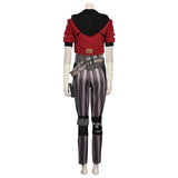 Arcane: League of Legends TV Vi The Piltover Enforcer Women Red Set Cosplay Costume Outfits Halloween Carnival Suit