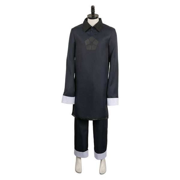 Anime Blue Lock Seishiro Nagi Black Top Pants Set Cosplay Costume