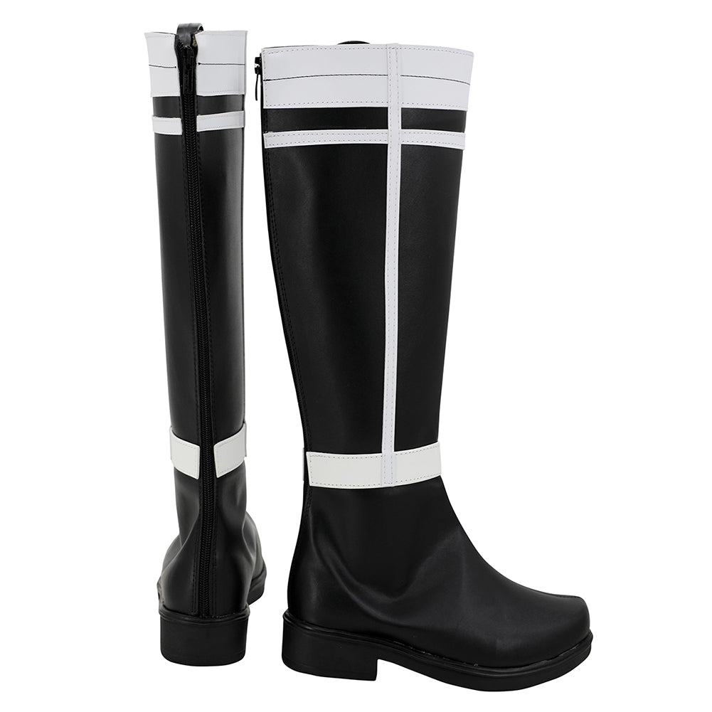 Anime Sousou No Frieren Himmel Women Black Cosplay Shoes Boots Halloween Costumes Accessory Custom Made