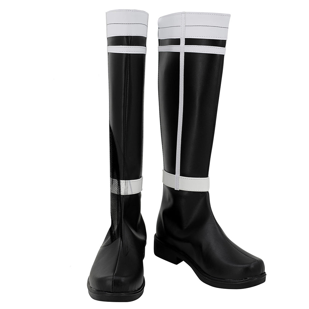 Anime Sousou No Frieren Himmel Women Black Cosplay Shoes Boots Halloween Costumes Accessory Custom Made