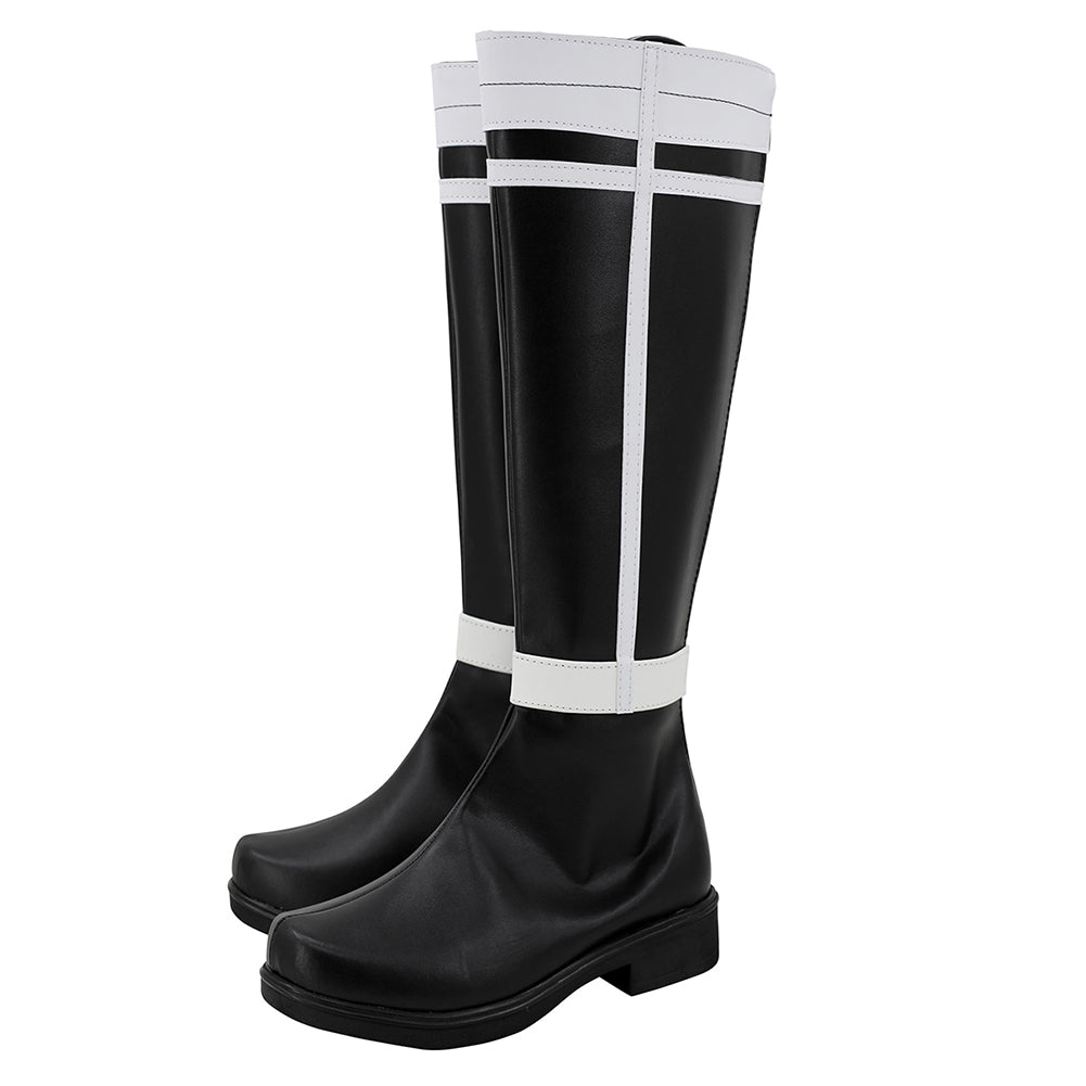 Anime Sousou No Frieren Himmel Women Black Cosplay Shoes Boots Halloween Costumes Accessory Custom Made
