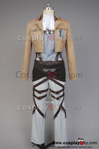 Attack on Titan Shingeki no Kyojin Scouting Legion Rivaille With Cape Cosplay Costume