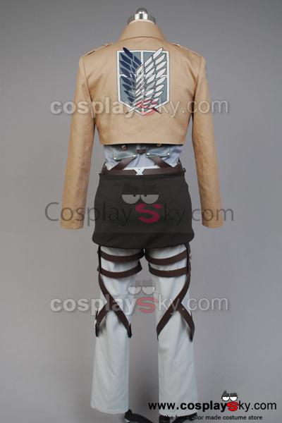 Attack on Titan Shingeki no Kyojin Scouting Legion Rivaille With Cape Cosplay Costume