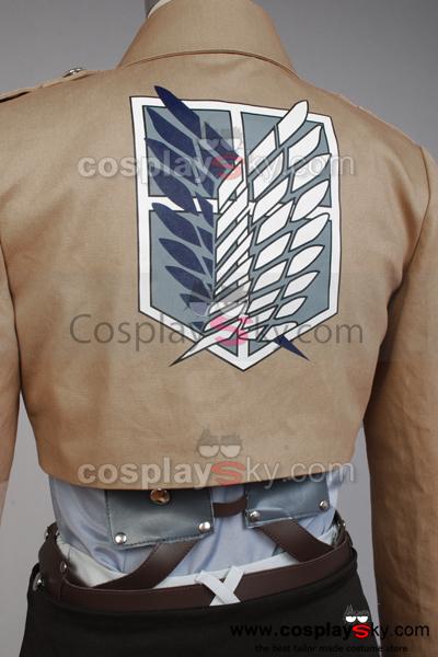 Attack on Titan Shingeki no Kyojin Scouting Legion Rivaille With Cape Cosplay Costume