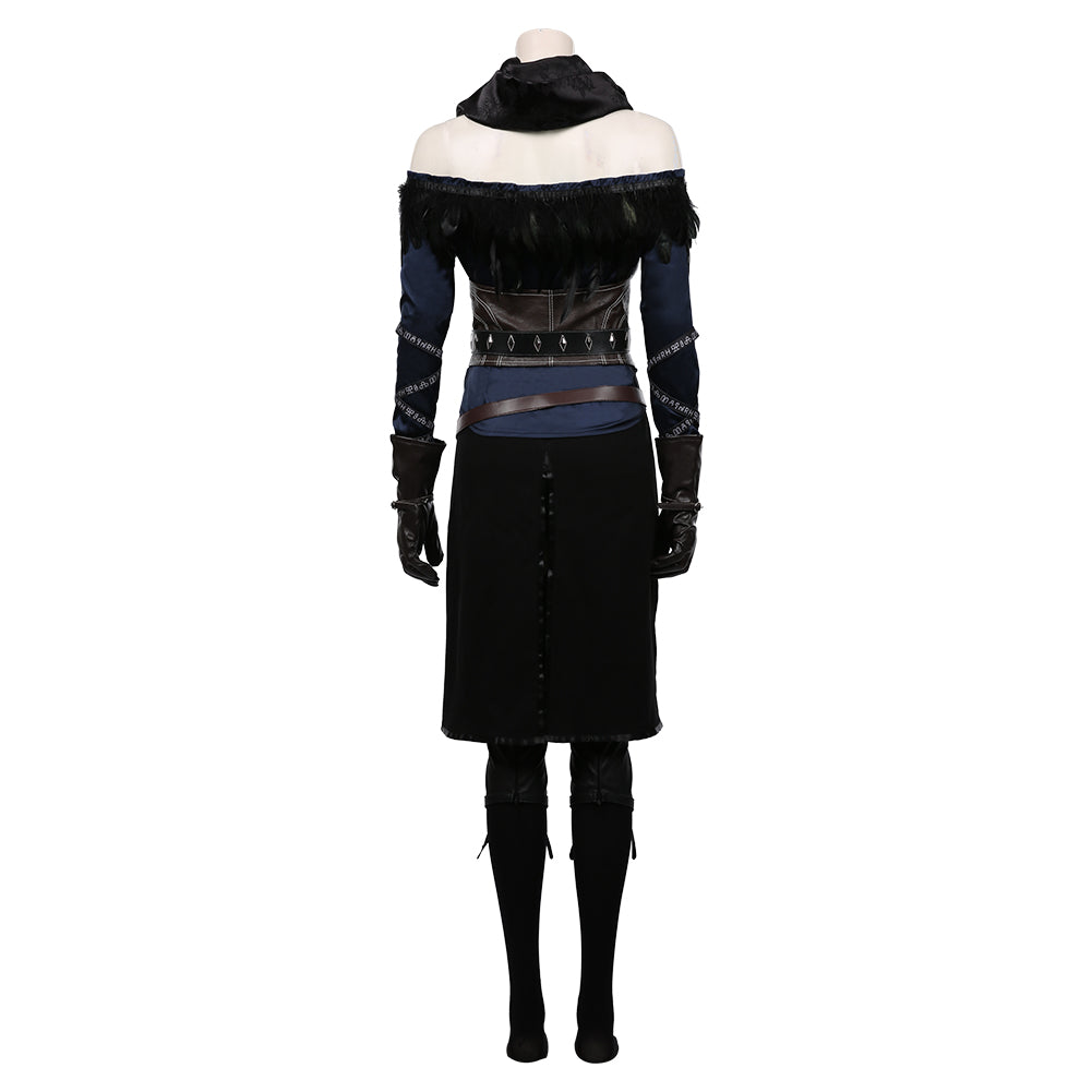 The Witcher 3: Wild Hunt-Yennefer Halloween Carnival Suit Cosplay Costume Top Skirt Outfits