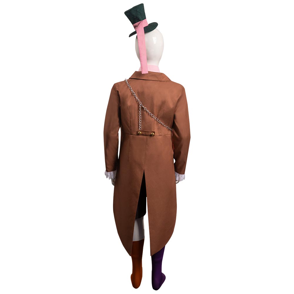 Alice in Wonderland Mad Hatter  Kids Cosplay Costume Halloween Carnival Suit