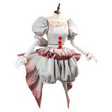 Pennywise Horror Pennywise The Clown Costume Cosplay Costume Outfit for Women Girls Halloween Carnival