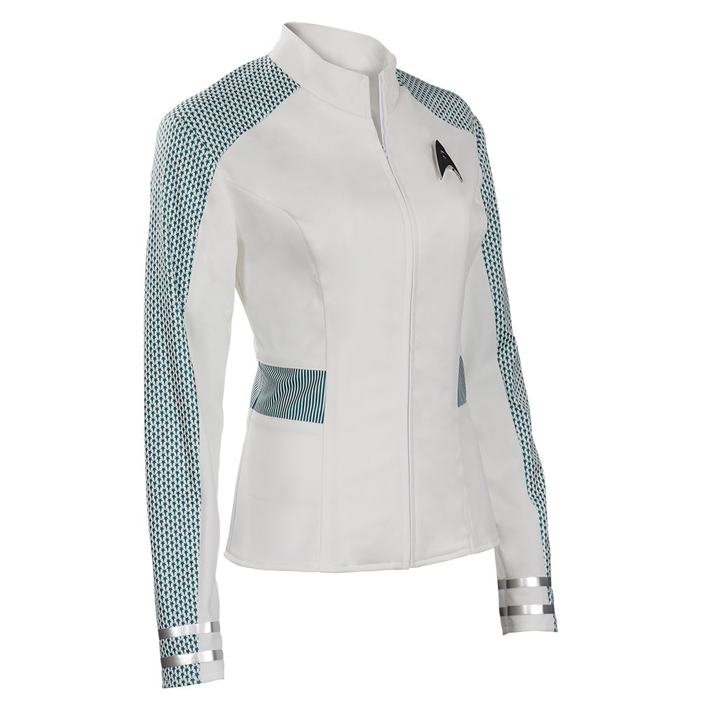 TV Star Trek: Strange New Worlds Christine Chapel Women White Nurse Top Cosplay Costume Outfits Halloween Carnival Suit