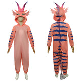 Kids Children Luck The Dragon Cosplay Costume Jumpsuit Pajamas Sleepwear Outfits Halloween Carnival Suit