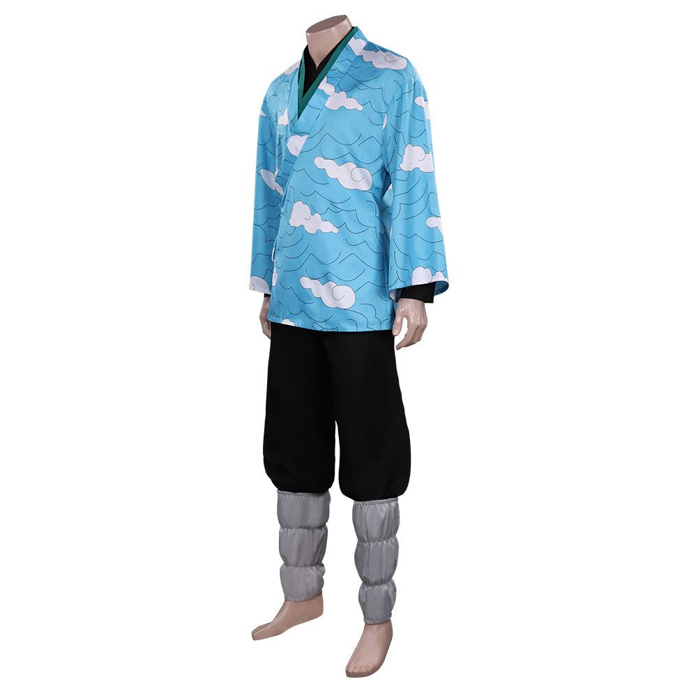 Demon Slayer Kimetsu no Yaiba : Hinokami Kepputan Urokodaki Sakonji Halloween Carnival Suit Cosplay Costume Outfits