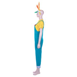 Animal Crossing: New Horizons-Zipper T. Bunny Halloween Carnival Costume Cosplay Costume Men T-shirt Overalls Outfits