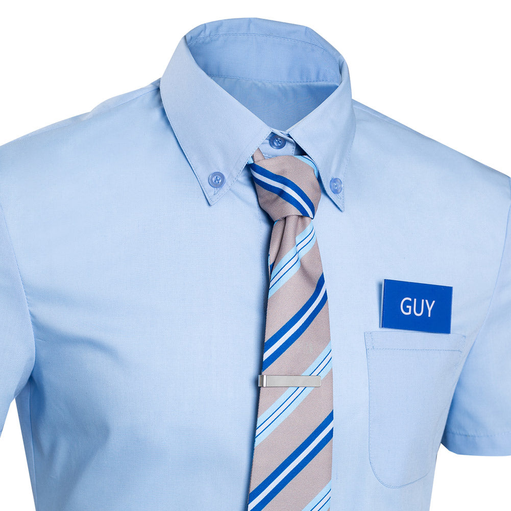 FREE GUY  Guy Halloween Carnival Suit Cosplay Costume Shirt