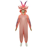Kids Children Luck The Dragon Cosplay Costume Jumpsuit Pajamas Sleepwear Outfits Halloween Carnival Suit