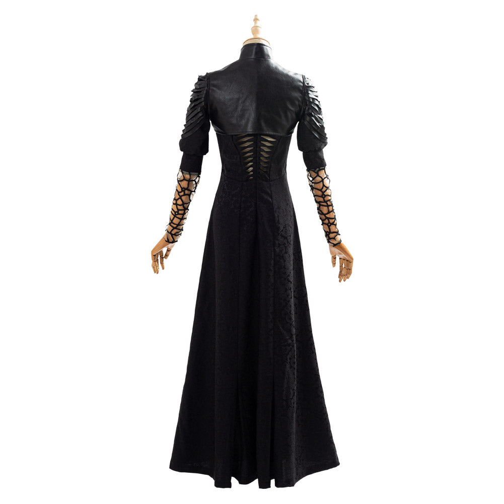 The Witcher Party Black Long Dress Yennefer Outfit Cosplay Costume