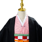Anime Demon Slayer Kimetsu no Yaiba Kamado Nezuko Cosplay Costume Kids Children Uniform Outfits