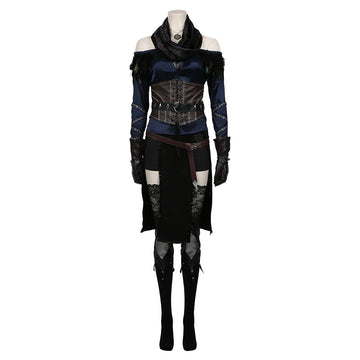 The Witcher 3: Wild Hunt-Yennefer Halloween Carnival Suit Cosplay Costume Top Skirt Outfits