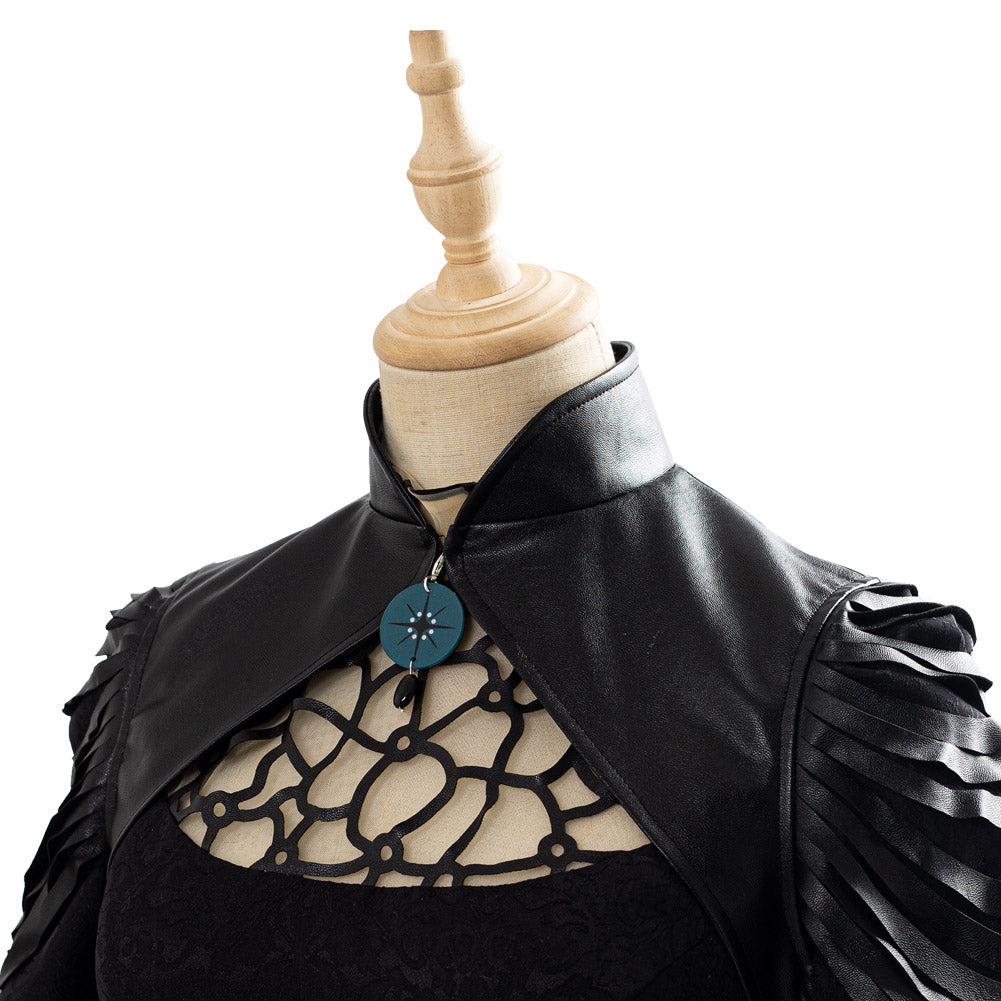 The Witcher Party Black Long Dress Yennefer Outfit Cosplay Costume