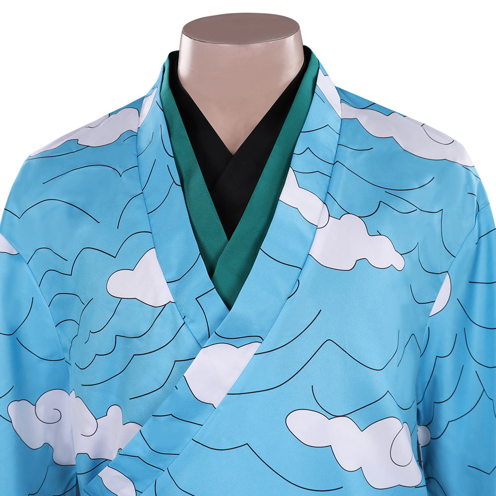 Demon Slayer Kimetsu no Yaiba : Hinokami Kepputan Urokodaki Sakonji Halloween Carnival Suit Cosplay Costume Outfits