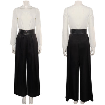 The Witcher Yennefer White Black Outfits Halloween Carnival Party Cosplay Costume