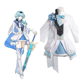 Genshin Impact Eula Cosplay Costume Dress Outfits Halloween Carnival Suit