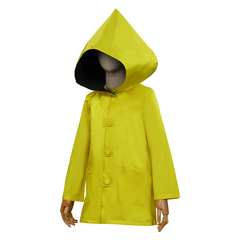 Little Nightmares II Six Halloween Carnival Suit Cosplay Costume Yellow Coat for kids