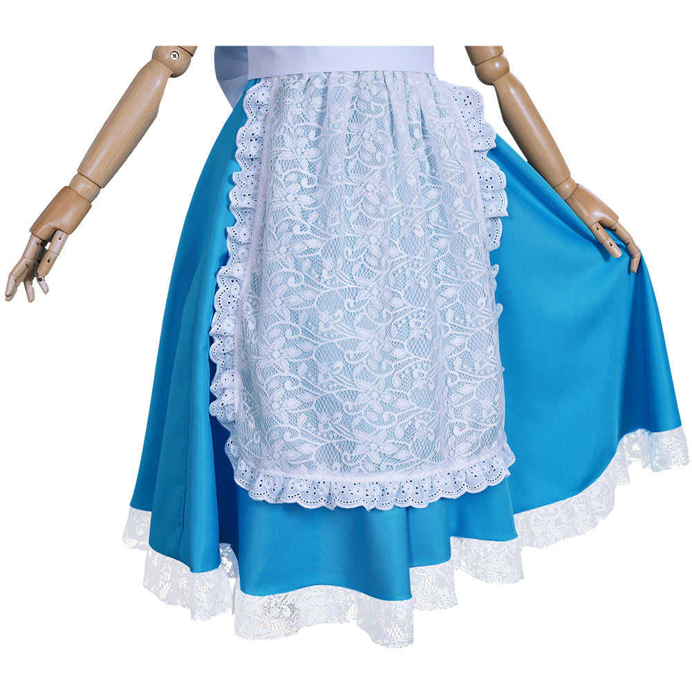 Alice in Wonderland Halloween Carnival Suit Cosplay Costume Kids Girls Dress Apron Outfits