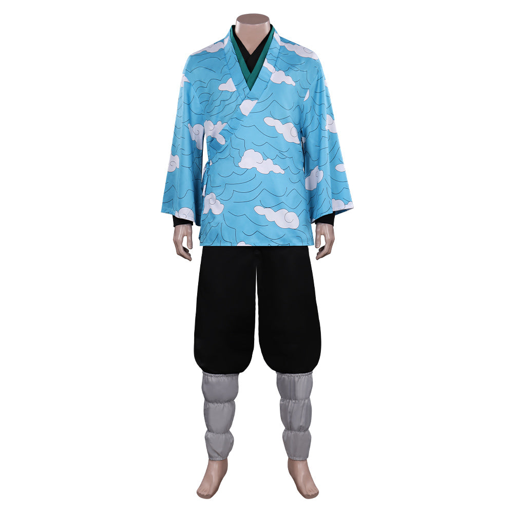 Demon Slayer Kimetsu no Yaiba : Hinokami Kepputan Urokodaki Sakonji Halloween Carnival Suit Cosplay Costume Outfits