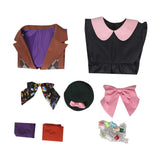 Alice in Wonderland Mad Hatter Tarrant Hightopp Cosplay Costume Kids Children Halloween Carnival Suit